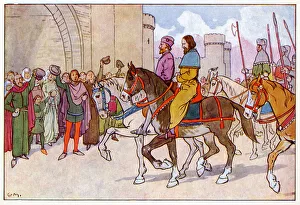 Duke of Hereford leads prisoner King Richard II into London Duke of Hereford leads prisoner King Richard II into London