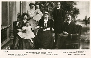 Duke of Saxe-Coburg Gotha and Prince of Teck with Family Duke of Saxe-Coburg Gotha and Prince of Teck with Family