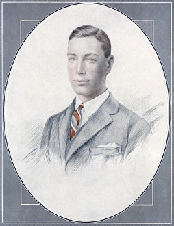 <b class=qtipBold><figcaption>The Duke of York by C. Vandyk</figcaption></b><br>King George VI (1895 - 1952), as Duke of York in a special portrait done to commemorate his marriage to Lady Elizabeth Bowes-Lyon on 26 April 1923. The Duke became King in 1936 upon the abdication of his elder brother, King Edward VIII. Date: 1923<br><em>© Illustrated London News Ltd/Mary Evans</em> The Duke of York by C. Vandyk