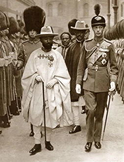 London Collection: Duke of York - Visit - Ras Tafari, Prince Regent of Ethiopia