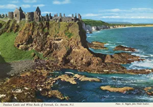 Dunluce Castle and White Rocks of Portrush, Co. Antrim, N.I Dunluce Castle and White Rocks of Portrush, Co. Antrim, N.I
