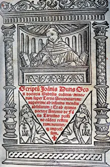 Written Gallery: Duns Scotus (1266-1308). Philosopher-theologians. Scriptum q