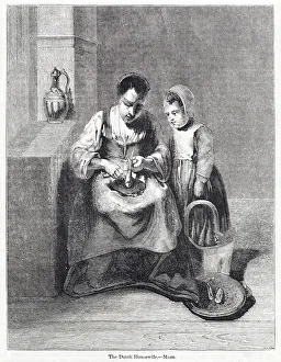 The Dutch Housewife, by Nicolaes Maes The Dutch Housewife, by Nicolaes Maes
