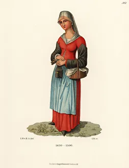 Dutch peasant woman, late 15th century Dutch peasant woman, late 15th century