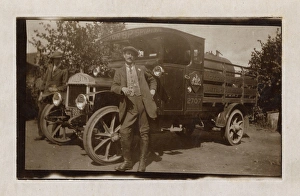 Early Vulcan Petrol Tanker supplying BP motor fuel Early Vulcan Petrol Tanker supplying BP motor fuel