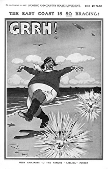 The East Coast is SO bracing, WW1 cartoon The East Coast is SO bracing, WW1 cartoon