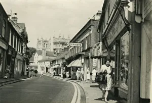 East Street (Showing Frisby's Shoe Shop), Wimborne, Bournemouth, Dorset, England East Street (Showing Frisby's Shoe Shop), Wimborne, Bournemouth, Dorset, England