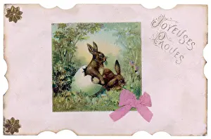 <b class=qtipBold><figcaption>Easter Bunnies & Eggs</figcaption></b><br>Cute Easter bunnies hatching out of Easter eggs.<br><em>© Mary Evans Picture Library</em> Easter Bunnies & Eggs