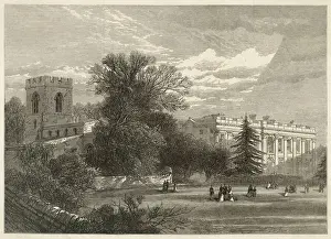 Prints of Easton Neston, Northamptonshire: the hunting seat of the Empress of Austria Northamptonshire Prints: Easton Neston Print: 1876 Northamptonshire Hunting Seat