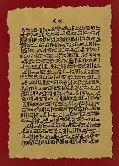 Written Gallery: Ebers papyrus. ca. 1500 BC. Ancient Egypt. Amenhotep