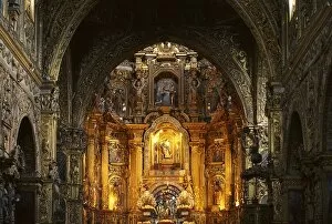 ECUADOR. Quito. Convent of San Francisco. Inside