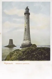 Eddystone Lighthouse Print - Circa 1910