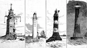 Four of the Eddystone Lighthouses