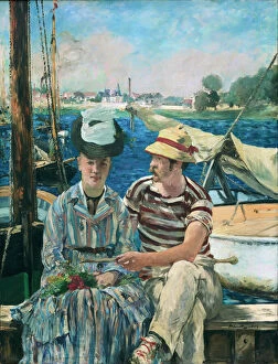 Impressionist Gallery: Edouard Manet (1832-1883). Argenteuil. 1874