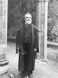 Edwardian schoolmaster in academic gown, Mid Wales Edwardian schoolmaster in academic gown, Mid Wales
