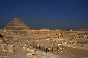 Images Dated 22nd November 2003: Egypt. Saqqara necropolis. The Pyramid of Djoser (Zoser) or