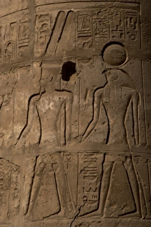 Egyptian relief with Amon and Ra. Luxor Temple. Egypt Egyptian relief with Amon and Ra. Luxor Temple. Egypt