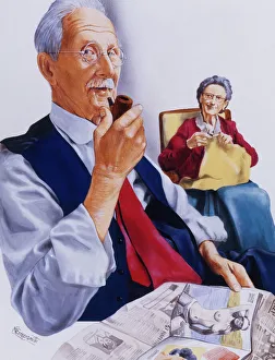 Elderly mans secret reading material Elderly mans secret reading material