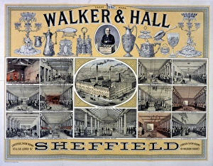 <b class=qtipBold><figcaption>Electroplating Factory</figcaption></b><br>Walker & Hall, electroplating factory, Sheffield 1885 Date: 1885<br><em>© Mary Evans / National Archives</em> Electroplating Factory