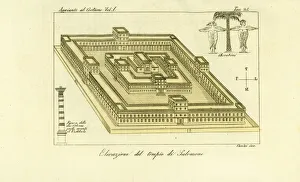 Elevation of Solomon's Temple, Jerusalem Elevation of Solomon's Temple, Jerusalem