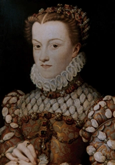 Elizabeth of Austria (1554-1592) Queen of France. Portrait b Elizabeth of Austria (1554-1592) Queen of France. Portrait b