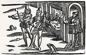 Elizabethan Minstrels outside a Tavern Elizabethan Minstrels outside a Tavern