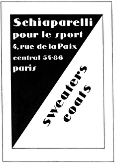 Sportswear Gallery: Elsa Schiaparelli Pour le Sport advertisment