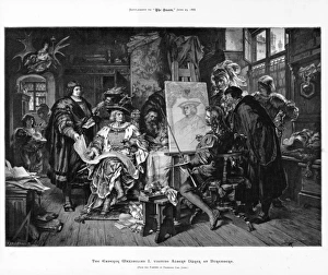 Emperor Maximillian I in Durers studio Emperor Maximillian I in Durers studio