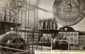 Railway Gallery: The Engine Room at the Clement-Talbot Motor Works, London