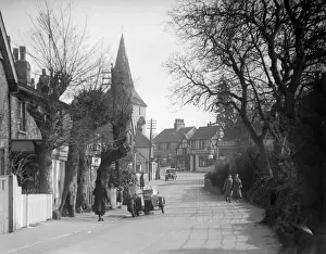 Vintage Print of Downe Village, Kent, England 1930s