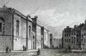 ENGLAND. London (19c.). Newgate Prision. Engraving ENGLAND. London (19c.). Newgate Prision. Engraving