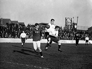 Colliding Gallery: England v Denmark football match, London