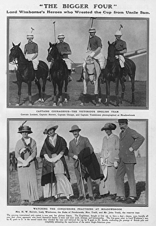 England win the International Polo cup, 1914 England win the International Polo cup, 1914