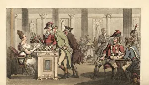 English gentleman flirting with the Fair Limonadiere English gentleman flirting with the Fair Limonadiere