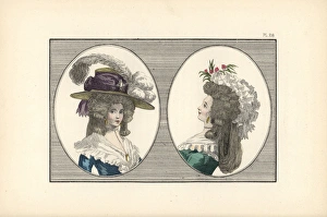 English-ingenue headdress with feathers, hedgehog English-ingenue headdress with feathers, hedgehog