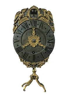 English lantern clock (18th c.). Baroque art English lantern clock (18th c.). Baroque art