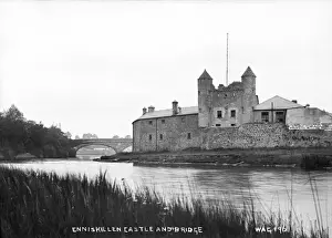 Enniskillen Castle and Bridge Print - Early 1900s