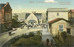 Entrance and chapel of Syrian Protestant College, Beirut Entrance and chapel of Syrian Protestant College, Beirut