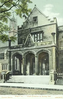 Dining Gallery: Entrance to the Dining Hall, Grays Inn, London