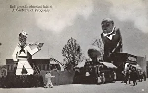 Entrance to the Enchanted Island - Chicago Worlds Fair Entrance to the Enchanted Island - Chicago Worlds Fair