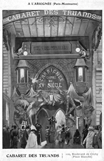 The entrance fa硤e of Cabaret de Truands, Montmartre, Paris The entrance fa硤e of Cabaret de Truands, Montmartre, Paris