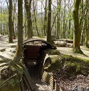 Entrance to preserved trench system, Sanctuary Wood Entrance to preserved trench system, Sanctuary Wood