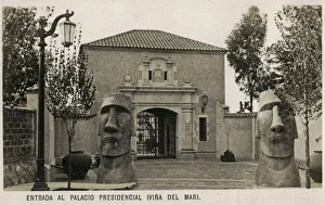 Cerro Gallery: Entrance of the Presidencial Palace (Vina del Mar), Chile