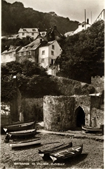 Entrance to Village, Clovelly, Devon Entrance to Village, Clovelly, Devon