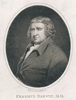 <b class=qtipBold><figcaption>Erasmus Darwin/Hopwood</figcaption></b><br>ERASMUS DARWIN Writer and scientist, grandfather of Charles Darwin<br><em>© Mary Evans Picture Library 2015 - https://copyrighthub.org/s0/hub1/creation/maryevans/MaryEvansPictureID/10066130</em> Erasmus Darwin/Hopwood