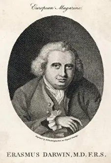 18th Century Scientist Prints: Erasmus Darwin / Wright