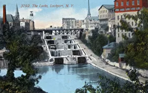 Erie Canal Locks at Lockport, NY State, USA