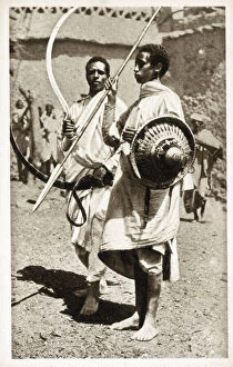 Two Eritrean Warriors - Eritrea, East Africa