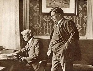 Ernest Bevin with Ramsay Macdonald at the time he supported the dockers claims for a Ernest Bevin with Ramsay Macdonald at the time he supported the dockers claims for a