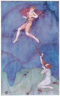 <b class=qtipBold><figcaption>Eros & Psyche - 4</figcaption></b><br>Eros/Cupid on the cypress tree<br><em>© Mary Evans Picture Library</em> Eros & Psyche - 4